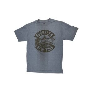WWE Authentic SummerSlam 2016 Brooklyn New York Graphic T-Shirt Mens Medium Blue